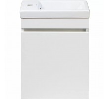 Тумба подвесная Compact 40 с раковиной Como 40, белая