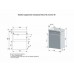 Тумба подвесная Compact 40 с раковиной Como 40, черная