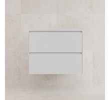 Тумба подвесная Лима 70 с раковиной Line 70, 2 ящика, белый матовый