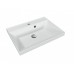 Тумба подвесная Манхэттен 60 Эмаль, с раковиной Asti 60 кварц/жасмин, графит