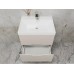 Тумба подвесная Матис 60 с раковиной ASTI 60 белый (2 ящика), крем