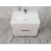 Тумба подвесная Матис 70 с раковиной Classic 70, крем