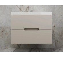 Тумба подвесная Матис 80 с раковиной Classic 80, крем