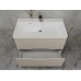 Тумба подвесная Матис 80 с раковиной Classic 80, крем