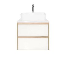 Тумба подвесная Монако 60 Plus со столешницей, ориноко/бел лакобель