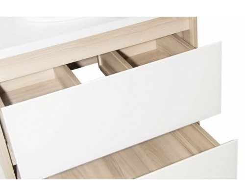 Тумба подвесная Монако 60 Plus со столешницей, ориноко/бел лакобель