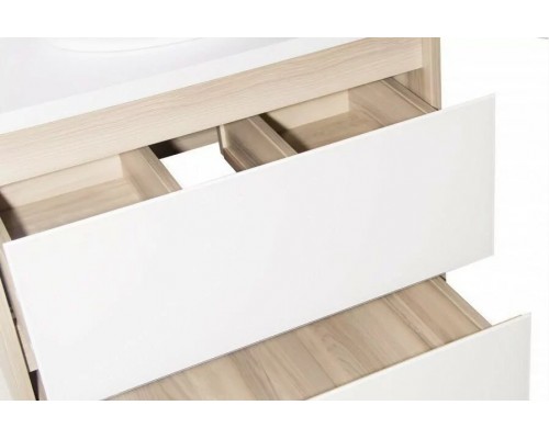 Тумба подвесная Монако 70 Plus со столешницей, ориноко/бел лакобель