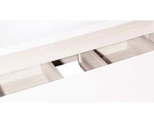 Тумба подвесная Монако 70 Plus со столешницей, осина бел/бел лакобель