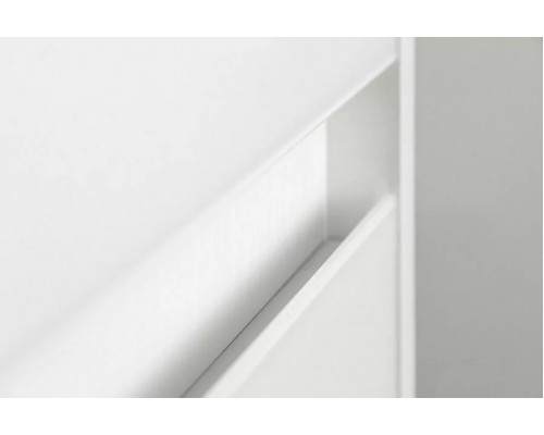 Тумба подвесная Монако 80 Plus со столешницей, осина бел/бел лакобель