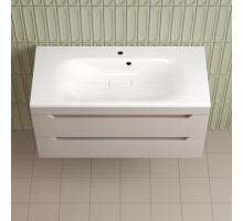 Тумба подвесная Остин 100 с раковиной Фортуна 100 белый, крем