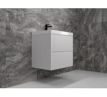 Тумба подвесная Стокгольм 60 с раковиной Classic 60, белый софт