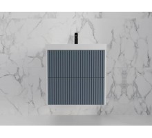 Тумба подвесная Стокгольм 60 с раковиной Classic 60, графит софт