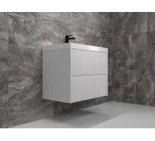 Тумба подвесная Стокгольм 70 с раковиной Classic 70, белый софт