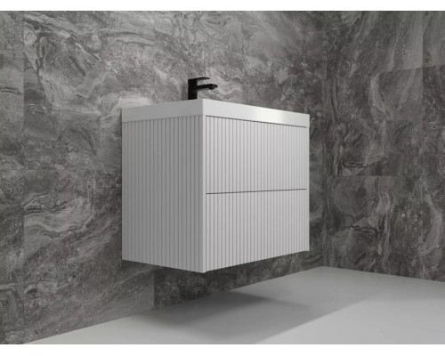 Тумба подвесная Стокгольм 70 с раковиной Classic 70, белый софт