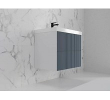 Тумба подвесная Стокгольм 70 с раковиной Classic 70, графит софт