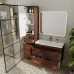 Тумба подвесная Атлантика 90 Plus Люкс с раковиной Атлантика 90, старое дерево