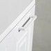 Тумба с раковиной Альба 90 L напольная с корзиной, белая