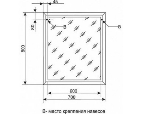 Зеркало Лотос 70 Люкс белый