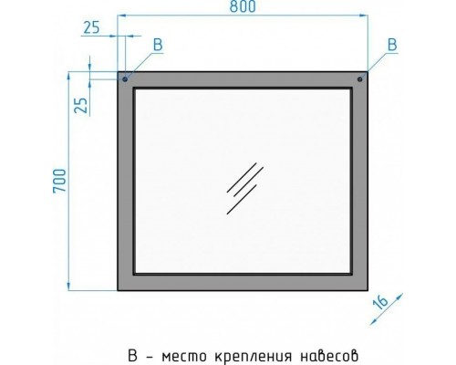 Зеркало Сакура 80 венге