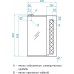 Зеркало со шкафчиком Канна 60/С R Люкс свет, белый