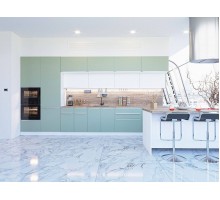 Vivat Кухня Фьюжн-02 Silky Mint/Silky White 2140*4400*600