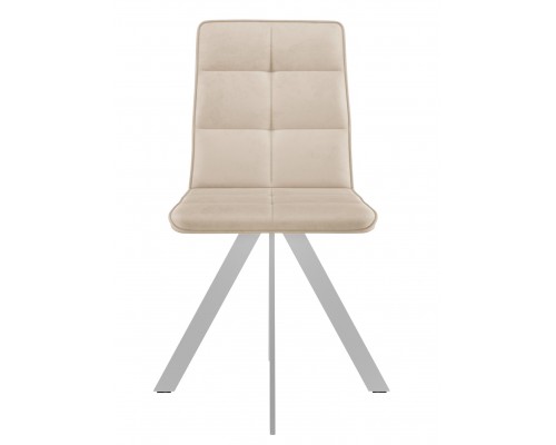 Стул DikLine 230 поворотный B03 BEIGE, ножки белые