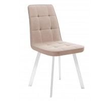 Стул DikLine 207 B03 BEIGE, ножки белые