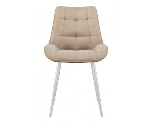 Стул DikLine 206М B03 BEIGE, ножки белые