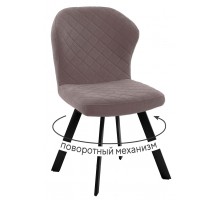 Стул DikLine 339 поворотный B5 LATTE, ножки черные