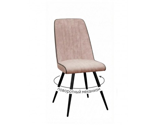 Стул DikLine 324 поворотный B03 BEIGE, ножки черные