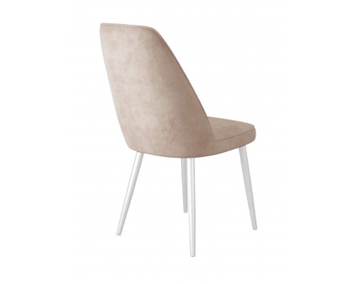 Стул DikLine 326 B03 BEIGE, ножки белые