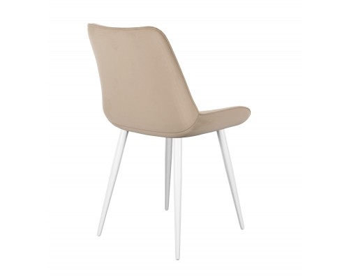 Стул DikLine 226 поворотный B03 BEIGE, ножки белые