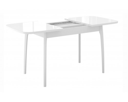Стол DikLine M15 белый/стекло белое optiwhite