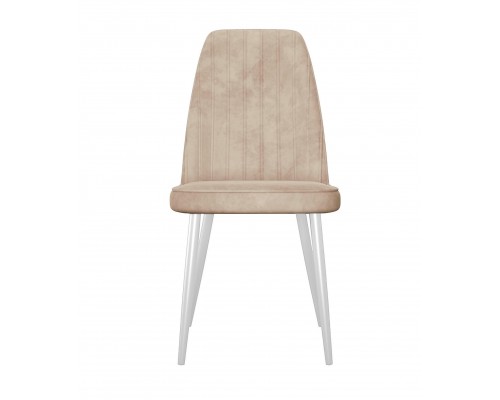 Стул DikLine 326 B03 BEIGE, ножки белые