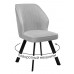 Стул DikLine 232M поворотный B22 GREY, ножки черные