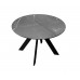 Стол DikLine SKC100 d1000 Керамика Серый мрамор/подстолье черное/опоры черные