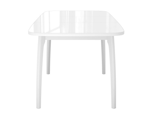 Стол DikLine M15 белый/стекло белое optiwhite