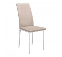 Стул DikLine 272 B03 BEIGE, ножки белые