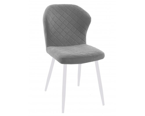 Стул DikLine 239М B22 GREY, ножки белые