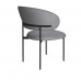 Стул DikLine 201 NS10 GREY, ножки черные