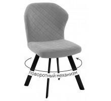 Стул DikLine 339 поворотный B22 GREY, ножки черные