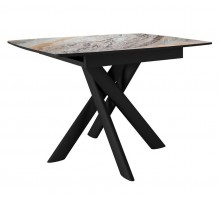 Стол DikLine DKB110, Керамика Venetian Brown Light глянец, опоры черные