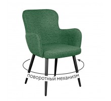 Стул DikLine 503 поворотный NS Pine зеленый, ножки черные