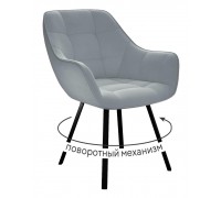 Стул DikLine 352 поворотный, B22 GREY, ножки черные
