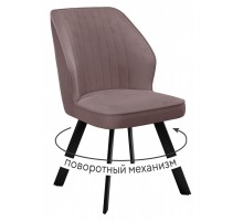 Стул DikLine 232 поворотный B5 LATTE, ножки черные