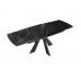 Стол DikLine SFU120 стекло черное мрамор глянец/подстолье черное/опоры черные (2 уп.)