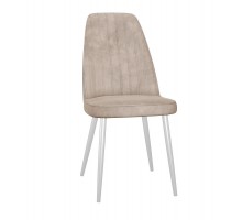 Стул DikLine 326 B03 BEIGE, ножки белые