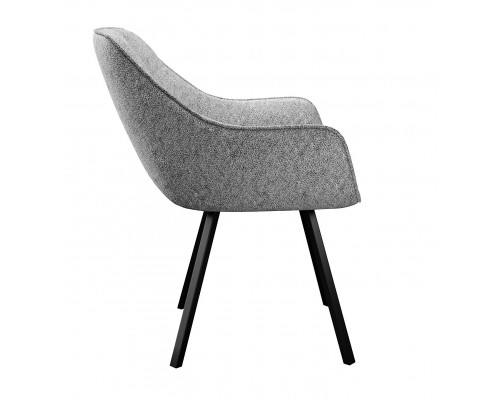 Стул DikLine 252 М поворотный, NS10 GREY, ножки черные