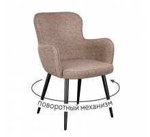 Стул DikLine 503 поворотный NS05 CAPPUCCINO, ножки черные