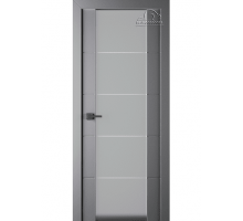 Дверь Belwooddoors Межкомнатная дверь Arvika 202 со стеклом Эмаль графит